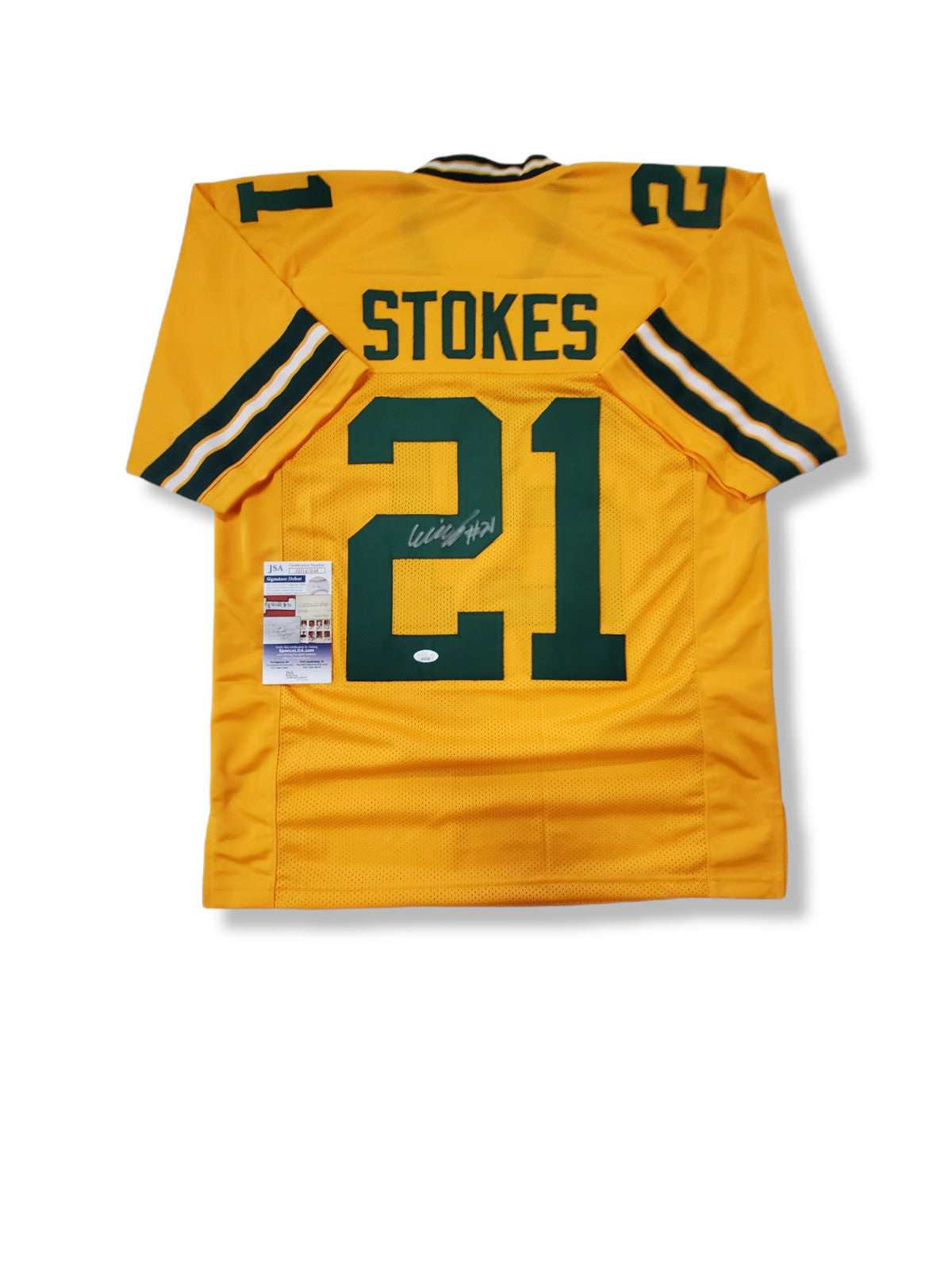 Green Bay Packers Eric Stokes Autographed Signed Jersey Jsa Coa