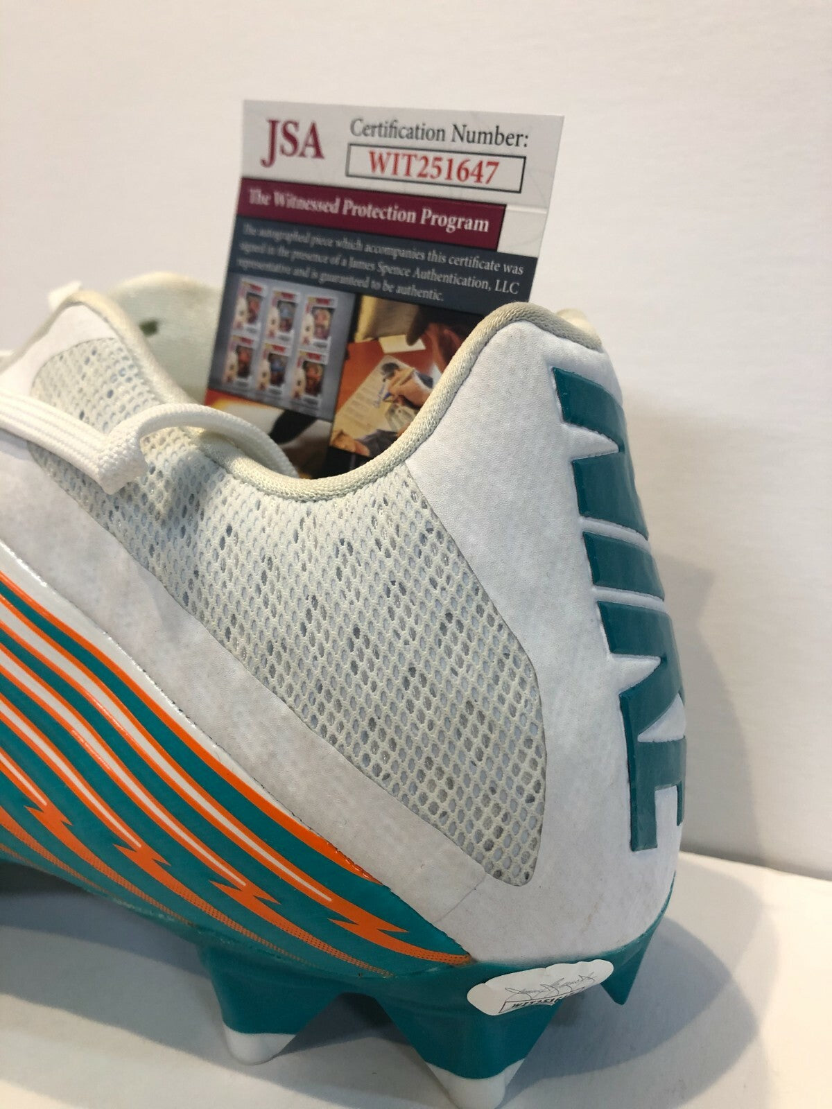 Miami Dolphins Jakeem Grant Autographed Signed Nike Cleat Jsa Coa