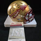Florida State Seminoles Brian Burns Autographed Signed Speed Mini Helmet Jsa
