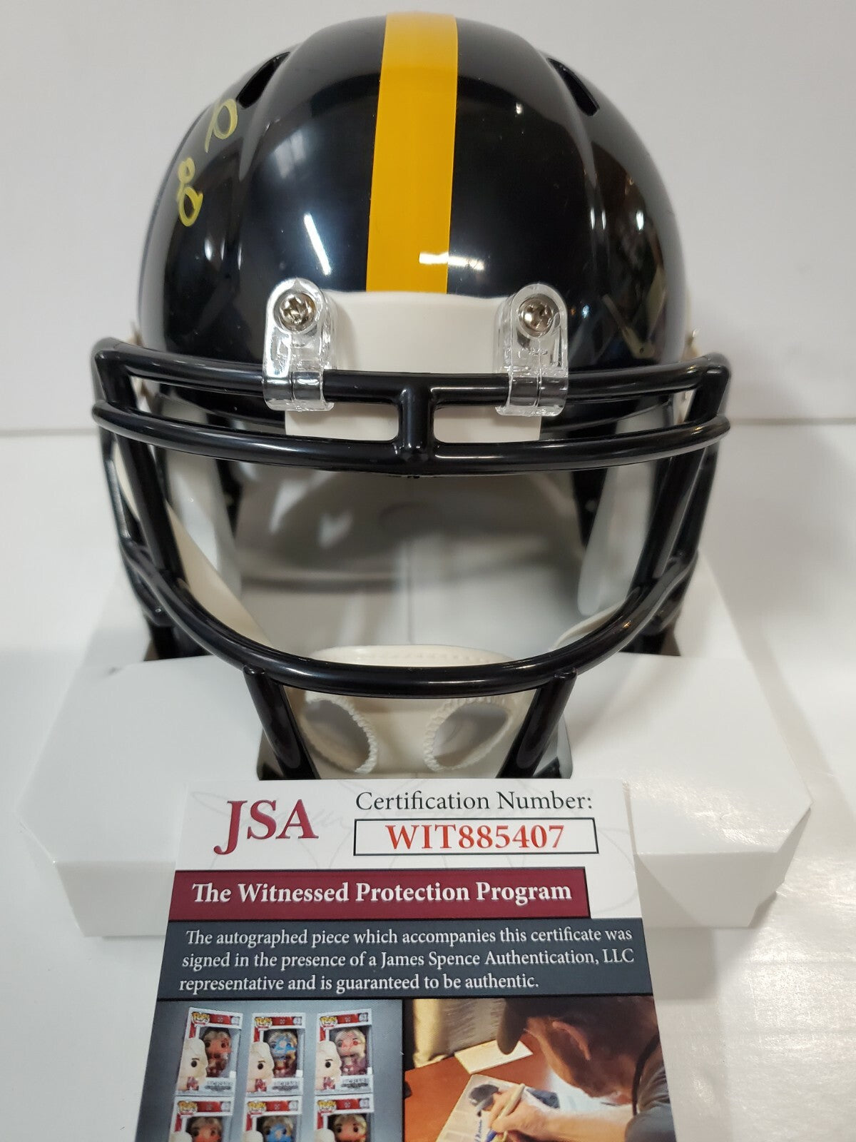 Pittsburgh Steelers Cam Sutton Autographed Signed Speed Mini Helmet Jsa Coa