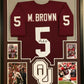 Framed Oklahoma Sooners Marquise Brown Autographed Signed Jersey Jsa Coa