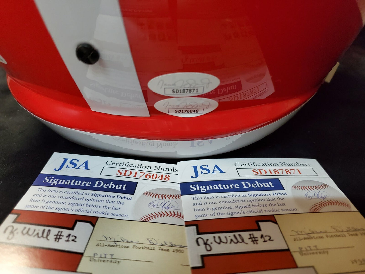 Tyson Campbell, Nakobe Dean, Nolan Smith Jr, Eric Stokes Uga Replica Helmet Jsa