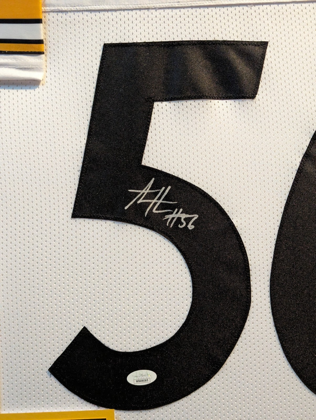 Framed Pittsburgh Steelers Alex Highsmith Autographed Signed Jersey Jsa Coa
