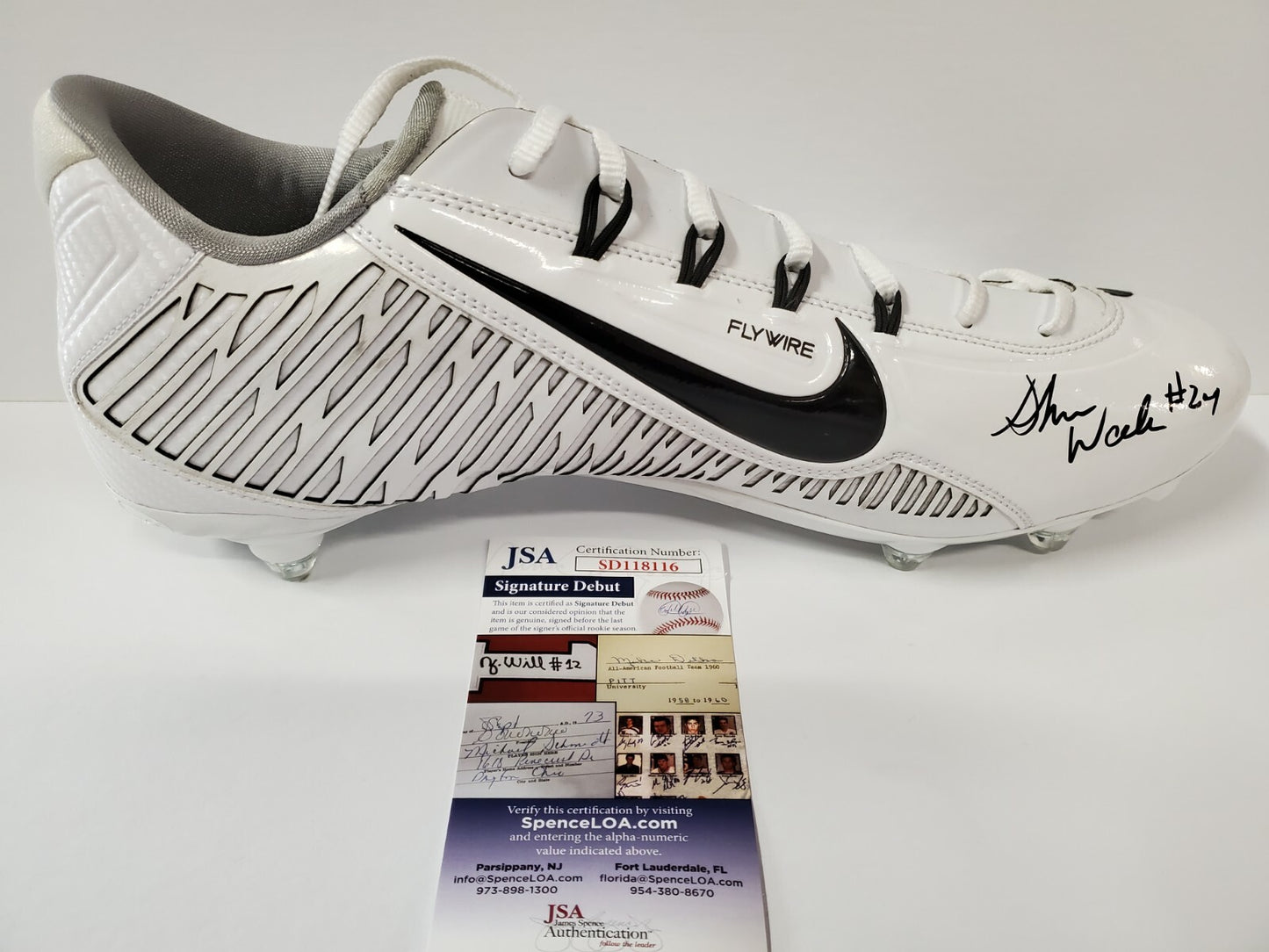 Ohio State Buckeyes Shaun Wade Autographed Signed Nike Cleat Jsa Debut Coa