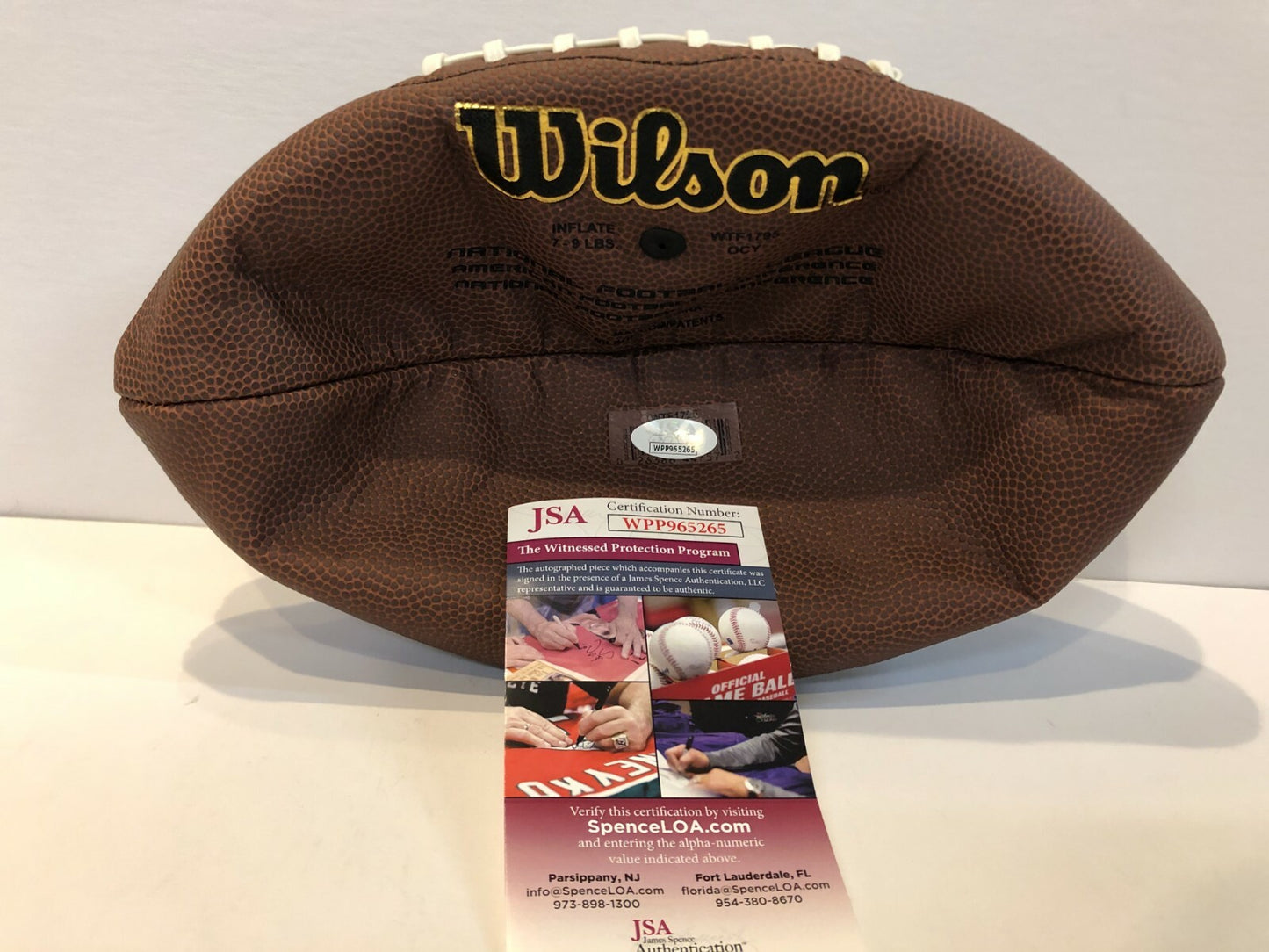 Indianapolis Colts Darius Leonard Autographed Signed Nfl Football Jsa Coa