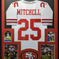 Framed San Francisco 49Ers Elijah Mitchell Autographed Jersey Beckett Holo