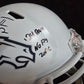 Denver Broncos Pat Surtain Ii Signed 2X Insc Replica Full Size Helmet Beckett