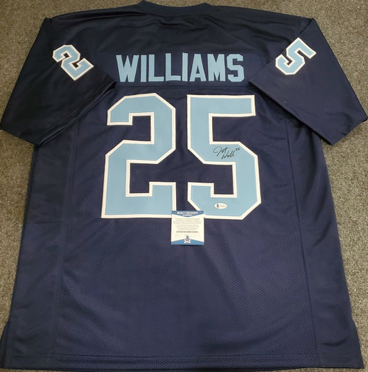 North Carolina Javonte Williams Autographed Signed Jersey Beckett Coa
