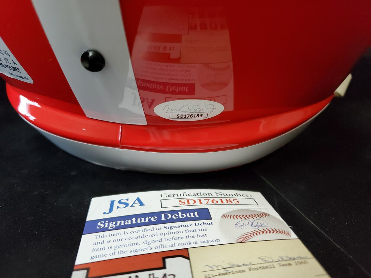 Georgia Bulldogs Tyson Campbell Signed Full Size Speed Replica Helmet Jsa Coa
