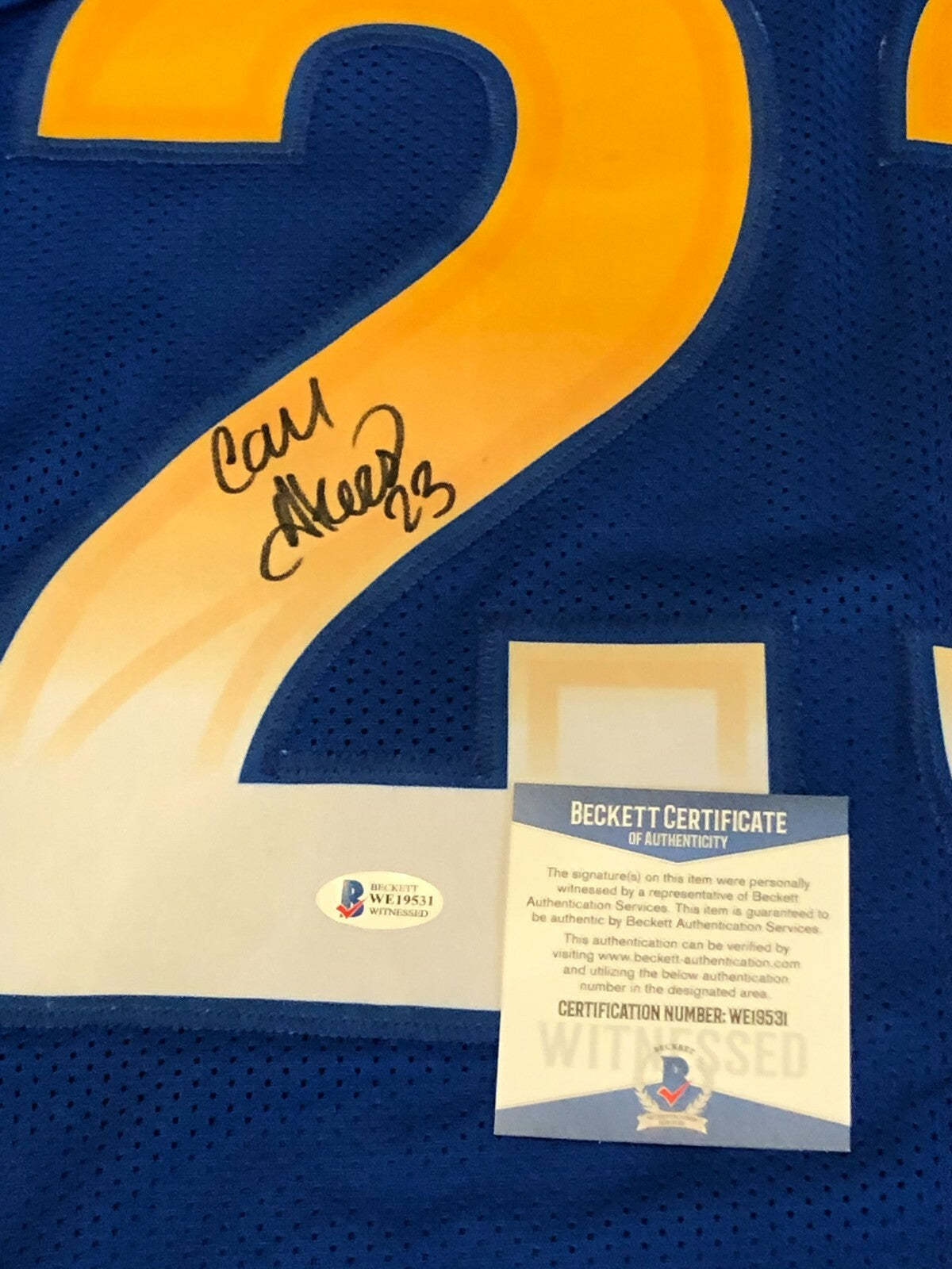 Los Angeles Rams Cam Akers Autographed Signed Jersey Beckett Coa