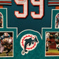 Framed Miami Dolphins Jason Taylor Autographed Signed Jersey Jsa Coa
