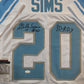 Detroit Lions Billy Sims Autographed Signed Inscribed Jersey Jsa Coa