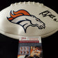 Denver Broncos Kj Hamler Autographed Logo Football Jsa Coa