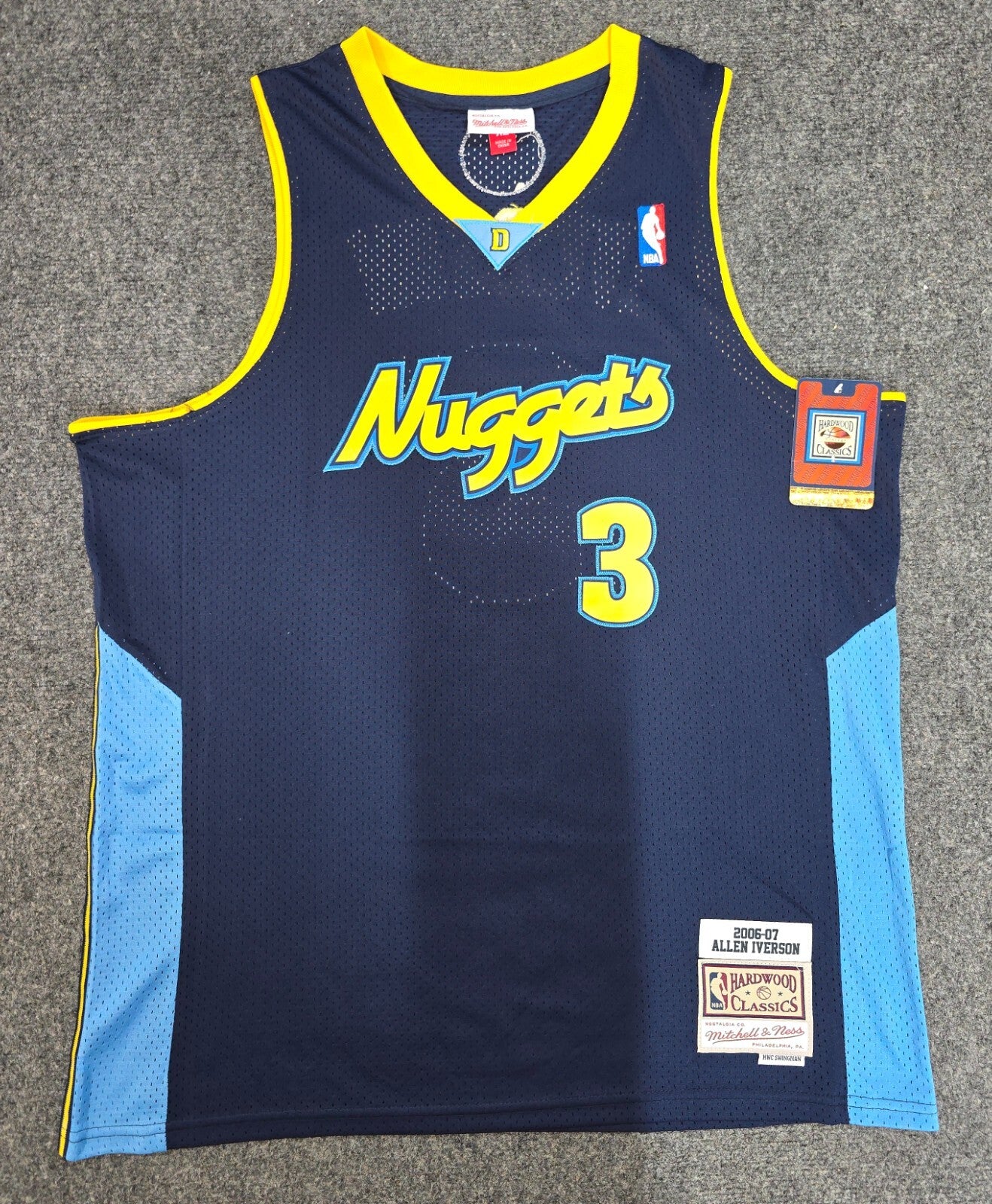 Denver Nuggets Allen Iverson Autographed Signed Jersey Jsa Coa