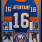 Framed Pat Lafontaine Autographed Inscribed Hof 03 N.Y. Islanders Jersey Beckett