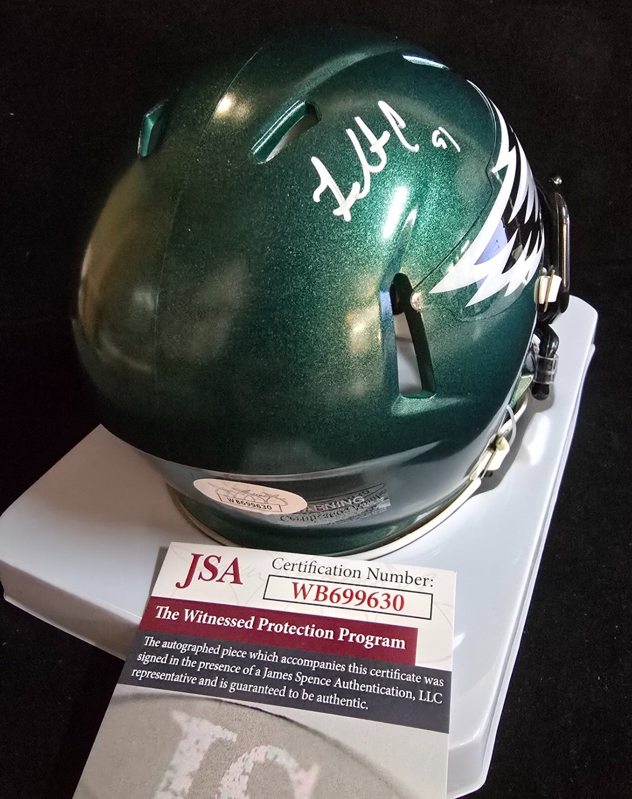 Philadelphia Eagles Fletcher Cox Autographed Signed Speed Mini Helmet Jsa Coa