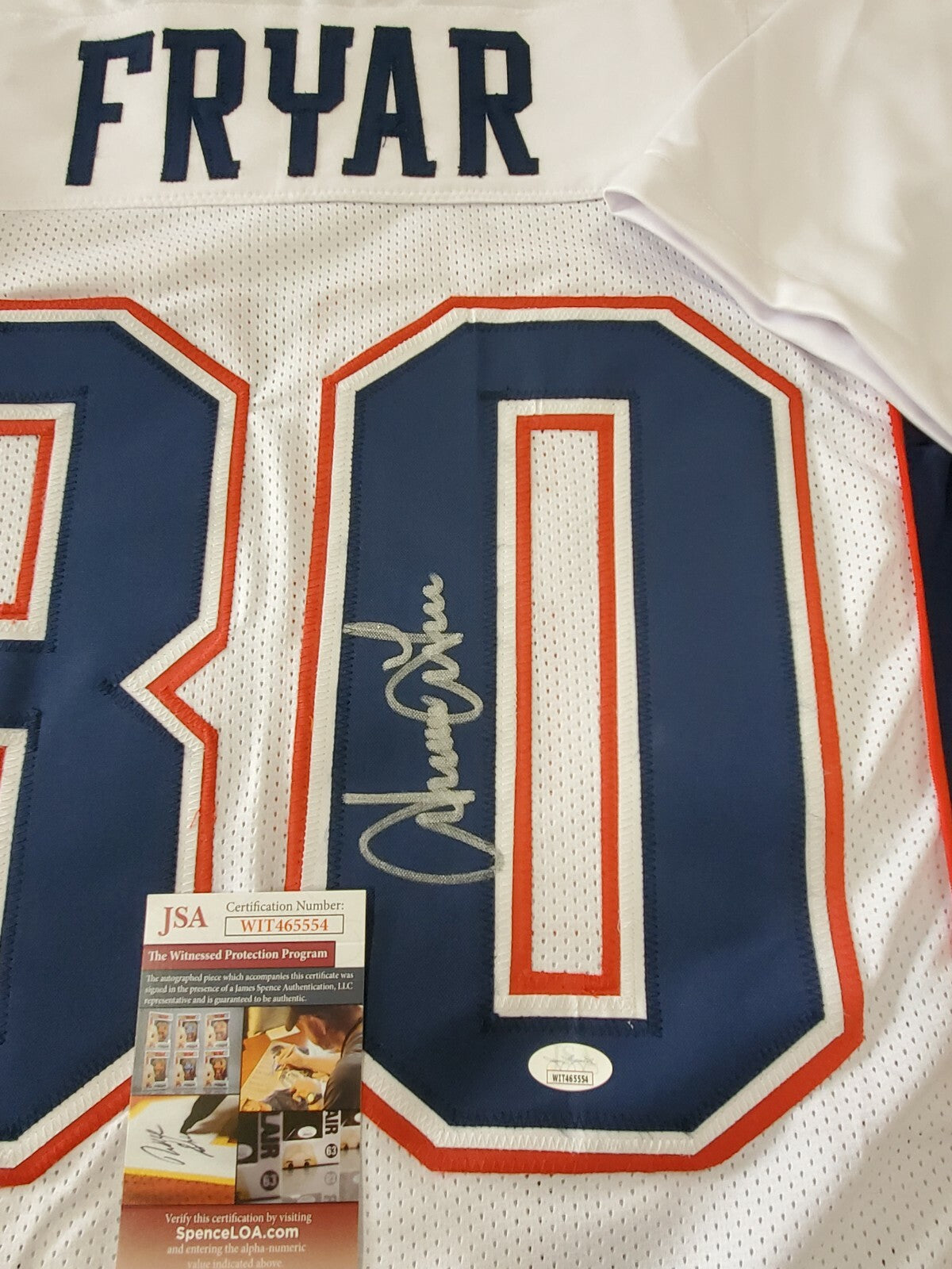 New England Patriots Irving Fryar Autographed Signed Jersey Jsa  Coa