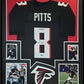 Framed Atlanta Falcons Kyle Pitts Autographed Jersey Beckett Holo