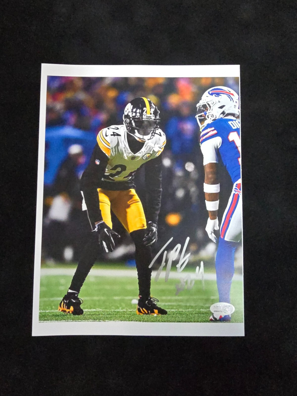 Pittsburgh Steelers Joey Porter Jr Autographed 8X10 Photo Jsa Hologram