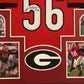 Framed Georgia Bulldogs Geno Atkins Autographed Signed Jersey Jsa Coa