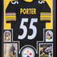 Framed Pittsburgh Steelers Joey Porter Sr Autographed Signed Jersey Jsa Coa