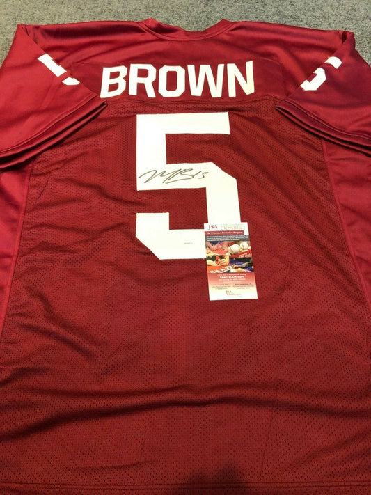 Oklahoma Sooners Marquise Brown Autographed Signed Jersey Jsa  Coa