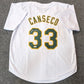 Oakland A's Jose Canseco Autographed Signed Jersey Beckett Holo