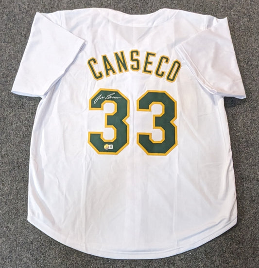Oakland A's Jose Canseco Autographed Signed Jersey Beckett Holo