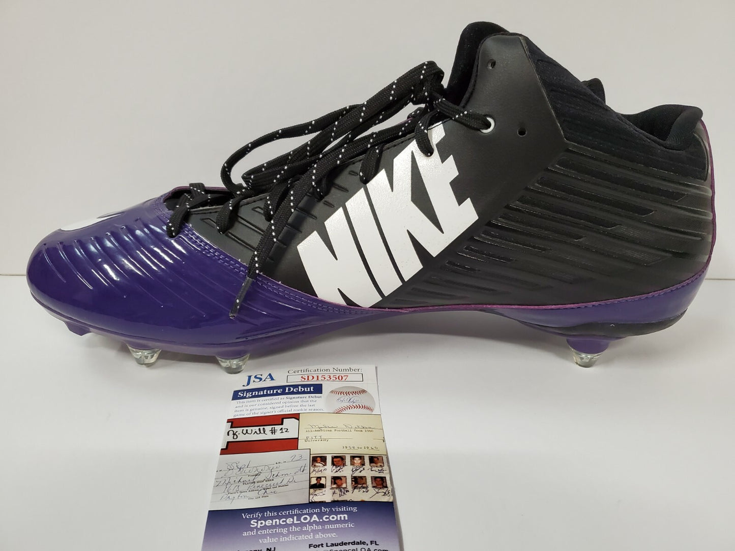 Tcu Horned Frogs Tre'von Moehrig Autographed Cleat Jsa Coa