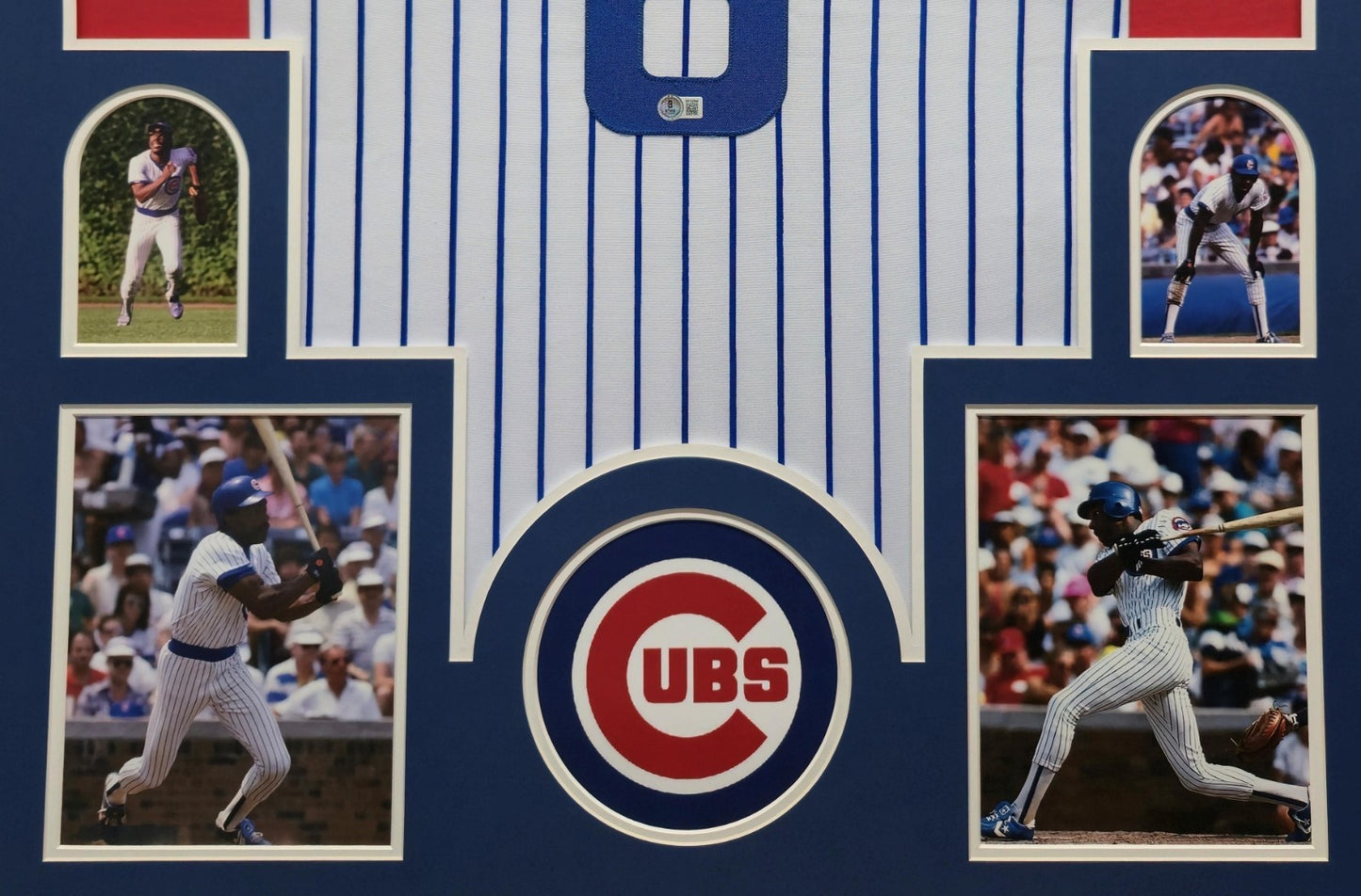 Framed Chicago Cubs Andre Dawson Autographed Signed Jersey Beckett Holo