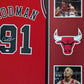 Framed Chicago Bulls Dennis Rodman Autographed Signed Jersey Jsa Coa