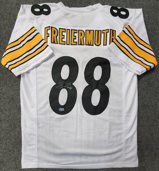 MVP Authentics Pittsburgh Steelers Pat Freiermuth Autographed Signed Jersey Beckett  Coa 135 sports jersey framing , jersey framing