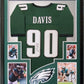 MVP Authentics Framed Philadelphia Eagles Jordan Davis Autographed Signed Jersey Jsa Coa 450 sports jersey framing , jersey framing