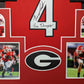 Framed Georgia Bulldogs Nolan Smith Jr Autographed Signed Jersey Jsa Coa