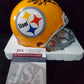 Pittsburgh Steelers Glen Edwards Signed Vsr Throwback Mini Helmet Jsa Coa