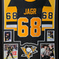 Framed Pittsburgh Penguins Jaromir Jagr Autographed Signed Jersey Beckett Holo