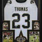Framed New Orleans Saints Pierre Thomas Autographed Signed Jersey Jsa Coa