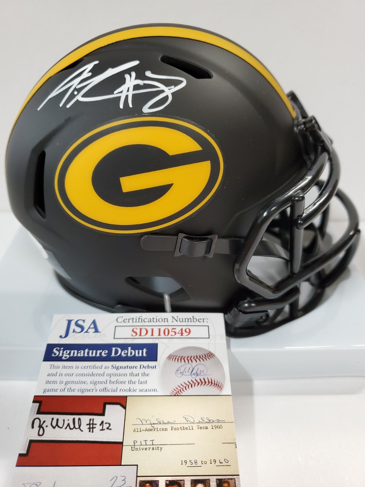 Green Bay Packers Amari Rodgers Autographed Signed Eclipse Mini Helmet Jsa Coa