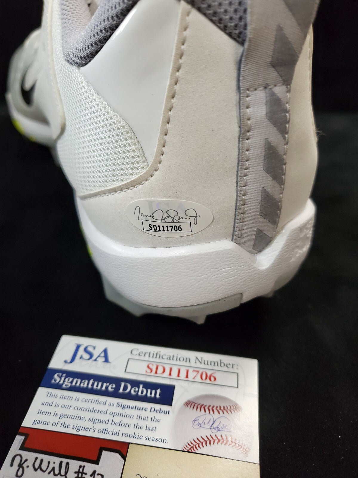 Eric Stokes Autographed Signed Cleat Jsa Coa