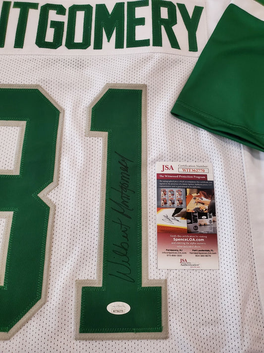 Philadelphia Eagles Wilbert Montgomery Autographed Jersey Jsa  Coa