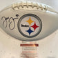 Jesse James Autographed Signed Pittsburgh Steelers Logo Football Jsa Coa