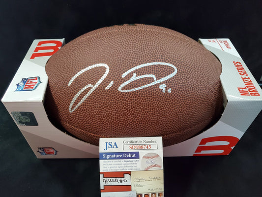 Philadelphia Eagles Jordan Davis Autographed Signed Nfl Football Jsa Coa