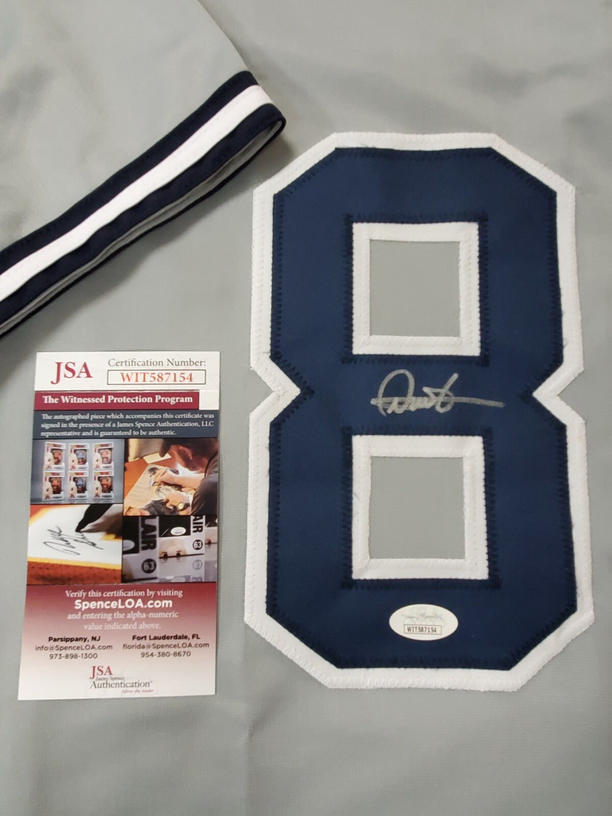 Deivi Garcia Autographed Signed N.Y. Yankees Style Custom Jersey Jsa Coa