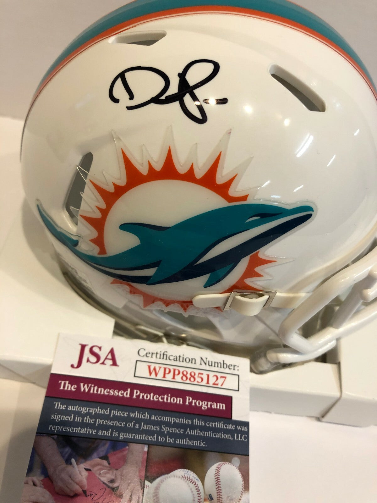 Devante Parker Autographed Signed Miami Dolphins Speed Mini Helmet Jsa Coa