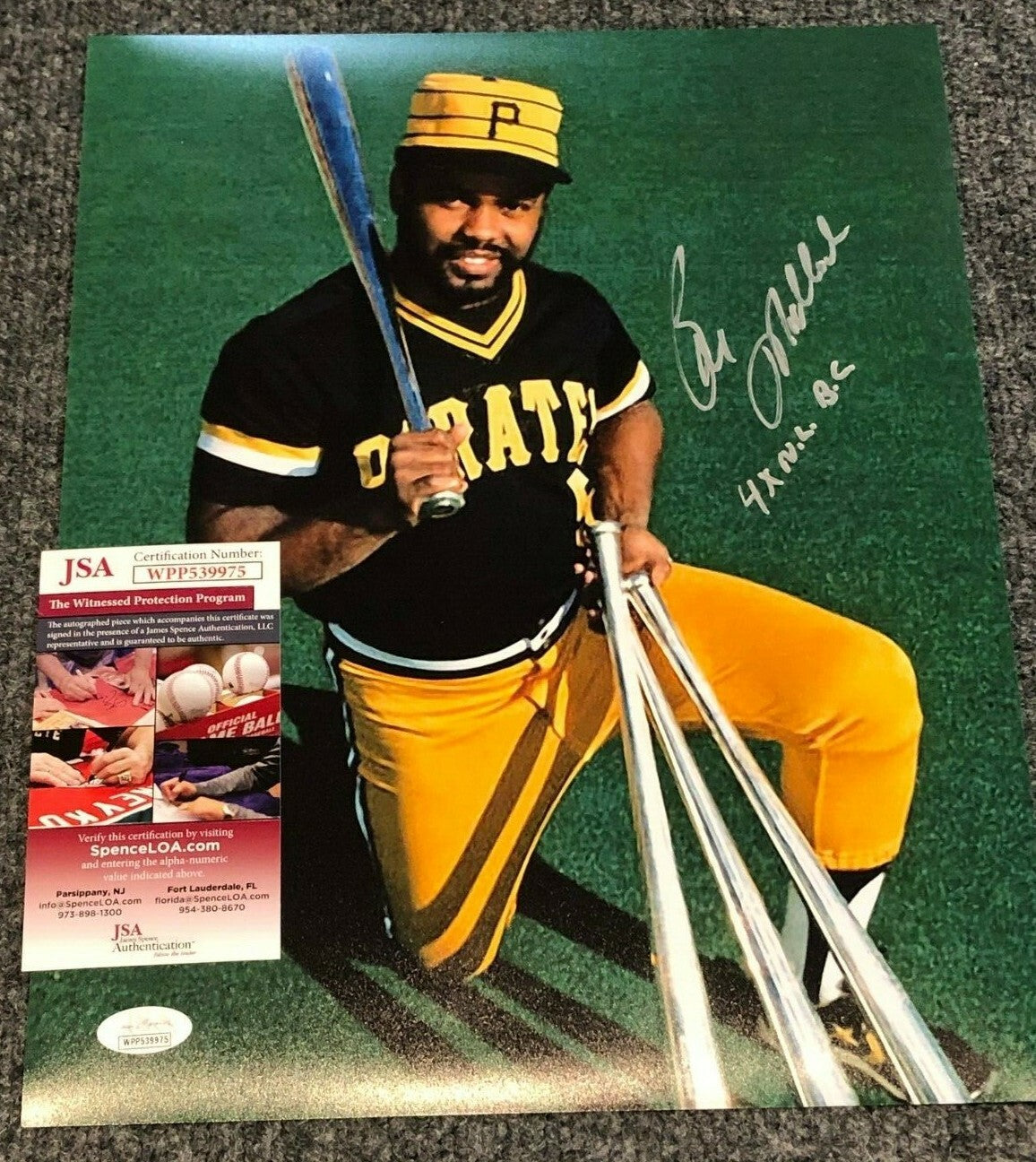 Bill Madlock Autographed Signed Inscr Pittsburgh Pirates 11X14 Photo Jsa  Coa