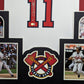 Framed Atlanta Braves Gary Sheffield Autographed Signed Jersey Beckett Holo