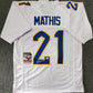 Pitt Panthers Damarri Mathis Autographed Signed Jersey Jsa Coa