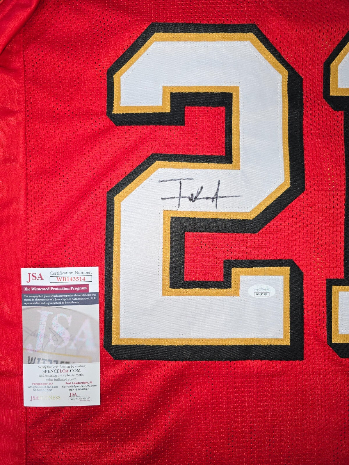 San Francisco 49Ers Frank Gore Autographed Signed Jersey Jsa Coa