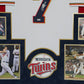 Suede Framed Minnesota Twins Joe Mauer Autographed Signed Jersey Psa Coa