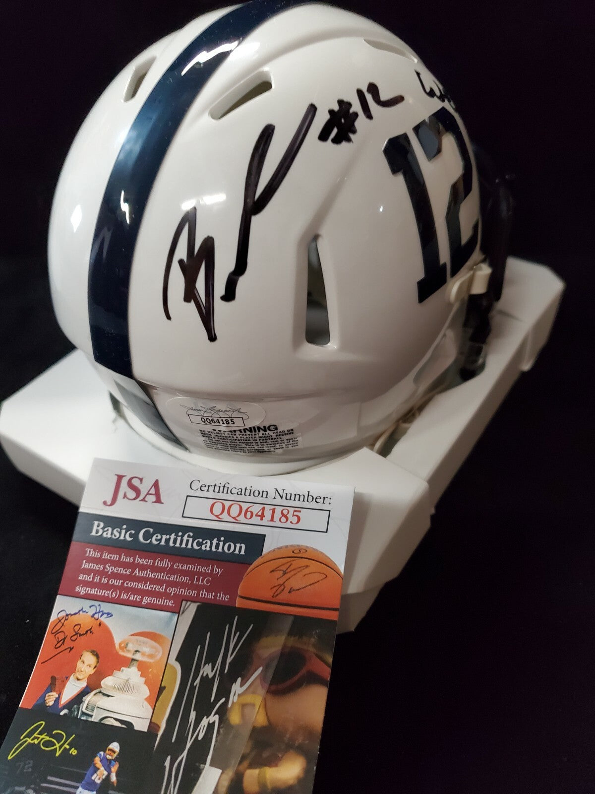 Penn State Nittany Lions Brandon Smith Autographed Signed Mini Helmet Jsa Coa